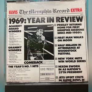 ELVIS PRESLEY - THE MEMPHIS RECORD EXTRA -  1969 YEAR IN REVIEW CD 23 SONGS 1987